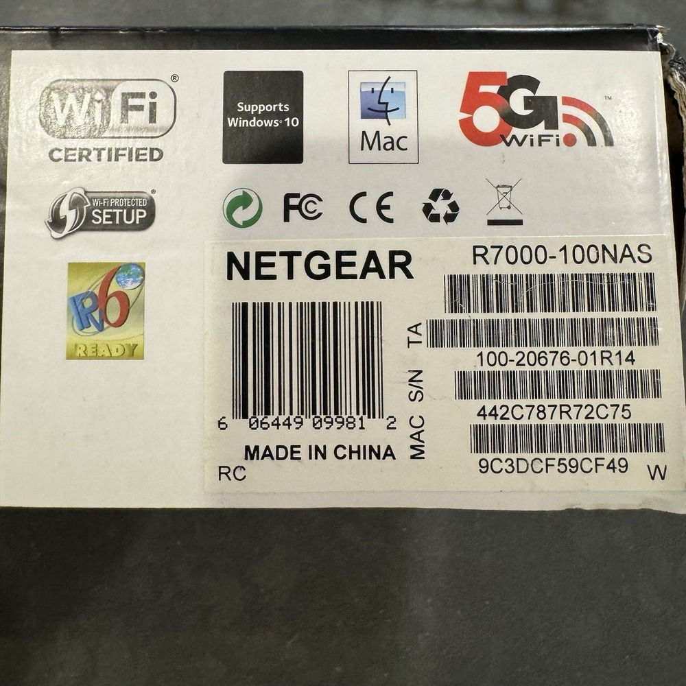 NETGEAR Nighthawk R7000 Smart WiFi Wireless Router AC1900 Gaming Streaming OPEN - Picture 11 of 11